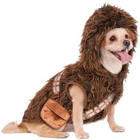 img 4 attached to 🐶 Chewbacca Hoodie Pet Costume by Rubie's - Your Furry Friend can Join the Force!