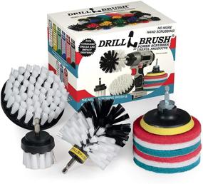 img 4 attached to 🔧 Drillbrush Cleaning Supplies: Ultimate Detail Brush Set for Upholstery, Carpet, and Auto Cleaning