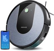 🤖 deenkee wifi/app/alexa robot vacuum cleaner: 3-in-1 with 120 mins runtime, 6 cleaning modes, smart navigation & sensor & map, self-charging - ideal for pet hair, hard floors, carpets логотип