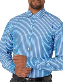 img 2 attached to Classy and Cozy: BUTTONED Supima Spread Collar 👔 Patterned Shirts for Men - Sizes 17 & 17.5