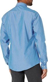 img 3 attached to Classy and Cozy: BUTTONED Supima Spread Collar 👔 Patterned Shirts for Men - Sizes 17 & 17.5