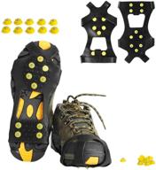 🥶 stay steady and safe with willceal ice cleats: rubber snow shoe spikes crampons with 10 steel studs for traction and grip during outdoor activities logo