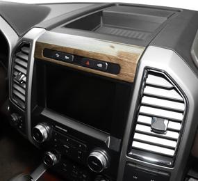 img 3 attached to Voodonala For F150 Emergency Llight Switch Trim Decorative Panel Fit 2015 2016 2017 Ford F150(Wood Grain)