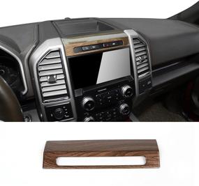 img 4 attached to Voodonala For F150 Emergency Llight Switch Trim Decorative Panel Fit 2015 2016 2017 Ford F150(Wood Grain)