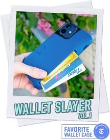 img 3 attached to 💼 Smartish iPhone 12/12 Pro Wallet Case - Wallet Slayer Vol. 1 - Slim + Protective Credit Card Holder (Silk) - Blues on The Green: Buy Now!