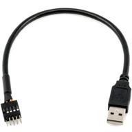 🔌 кабель-адаптер crj с мужским разъемом 9-pin usb idc dupont к мужскому разъему usb 2.0 тип a. логотип