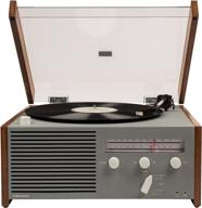 🎵 crosley cr6033a-gy otto belt-drive turntable with bluetooth, am/fm radio, aux-in, and integrated speaker logo