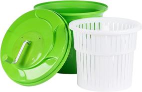 img 3 attached to Efficient 5 Gallon Wutfly Commercial Manual Salad Spinner/Dryer