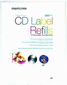 img 1 attached to 📀Высококачественные новые этикетки на CD/DVD, матовые, белые - 300 шт. (пустые носители) для профессионального результата