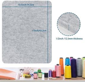 img 3 attached to Wool Pressing Mat - Portable Felted Ironing Board, 1/2 Inch Thick Heat-Retaining Pad for Quilting, Sewing Supplies, DIY Crafts - Size: 17 X 13.5 Inch