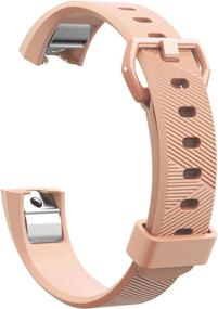 img 3 attached to 📱 Универсальные ремешки Teak для Fitbit Alta: Замены из силикона и миланской петли из нержавеющей стали разных размеров и цветов.