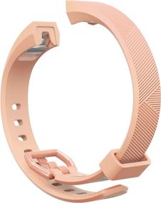 img 2 attached to 📱 Универсальные ремешки Teak для Fitbit Alta: Замены из силикона и миланской петли из нержавеющей стали разных размеров и цветов.