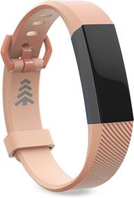 img 4 attached to 📱 Универсальные ремешки Teak для Fitbit Alta: Замены из силикона и миланской петли из нержавеющей стали разных размеров и цветов.