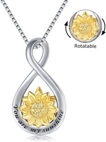 img 3 attached to Sunshine Necklace Sunflower Jewelry Women