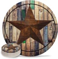 🤠 vandarllin coasters: vintage western absorbent for stylish protection логотип