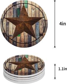 img 3 attached to 🤠 Vandarllin Coasters: Vintage Western Absorbent for Stylish Protection