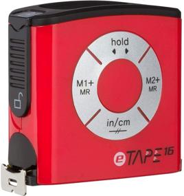 img 2 attached to 📏 eTape16 Digital Electronic Tape Measure – Accurate Measuring Made Easy – Time-Saving Construction Tool – Red Polycarbonate Plastic– 3 Memory Functions – 16 Feet