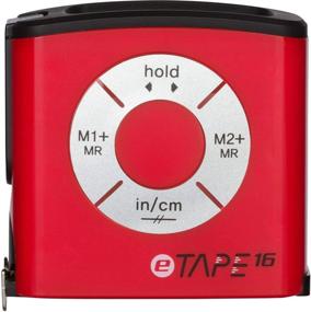 img 3 attached to 📏 eTape16 Digital Electronic Tape Measure – Accurate Measuring Made Easy – Time-Saving Construction Tool – Red Polycarbonate Plastic– 3 Memory Functions – 16 Feet