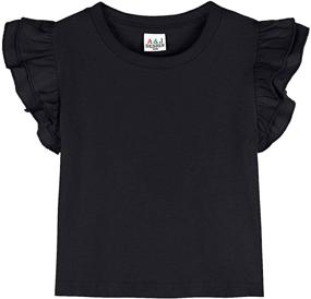 img 4 attached to 🌸 Adorable DESIGN Toddler Girls Ruffle Tshirts: Perfect Addition to Your Little Girl's Clothing Collection!