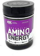 💪 maximize your workout with optimum nutrition essential amino energy: concord grape flavor, 62 servings, 1.23 lb, pack of 1 logo