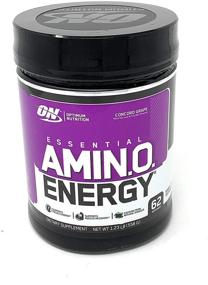 img 4 attached to 💪 Maximize Your Workout with Optimum Nutrition Essential Amino Energy: Concord Grape Flavor, 62 Servings, 1.23 lb, Pack of 1