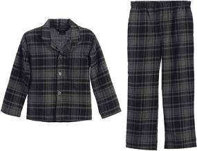 img 2 attached to 👕 Cozy and Stylish: Gioberti Little Flannel Pajamas Stripe Boys' Clothing