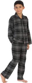 img 3 attached to 👕 Cozy and Stylish: Gioberti Little Flannel Pajamas Stripe Boys' Clothing