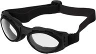 🕶️ bobster ba001c bugeye goggles: black frame, clear lens - ultimate eye protection logo