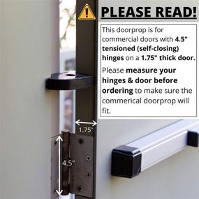 img 3 attached to 🚪 Patented Doorprop Commercial Door Stop - Enhanced Design Wedge for Hotels, Hospitals, Schools, Offices - Ideal for Tension Hinged Doors (2 Pack) with Belt Clips & Magnets