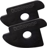 🚪 patented doorprop commercial door stop - enhanced design wedge for hotels, hospitals, schools, offices - ideal for tension hinged doors (2 pack) with belt clips & magnets логотип