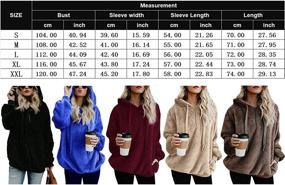 img 1 attached to 👚 Women's Ultra Soft Oversized Fleece Jackets: Stylish Pullover Hoodie with Pockets