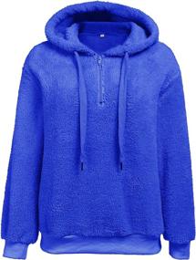 img 2 attached to 👚 Women's Ultra Soft Oversized Fleece Jackets: Stylish Pullover Hoodie with Pockets