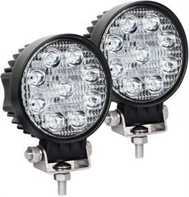 img 4 attached to 🚜 Exzeit Waterproof LED Pods - 54W 3800LMS 60° Flood Offroad Light with CREE Led Chips - Ideal for Truck, Tractor, Jeep, ATV, UTV, Golf Cart, Boat - 12v/24v (3.5 inch)