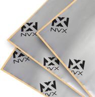 🚗 ninety-mil thick nvx sdbp40 car sound damping mat - 40 sqft. butyl automotive sound deadener for audio noise vibration insulation and dampening (ten 18” x 32” sheets) logo