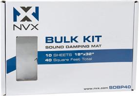 img 3 attached to 🚗 Ninety-Mil Thick NVX SDBP40 Car Sound Damping Mat - 40 sqft. Butyl Automotive Sound Deadener for Audio Noise Vibration Insulation and Dampening (Ten 18” x 32” Sheets)