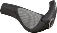 🚴 ergon gp2 ergonomic lock-on handlebar grips with small bar end support, suitable for hybrid and mountain bikes, multiple sizes, black/gray logo