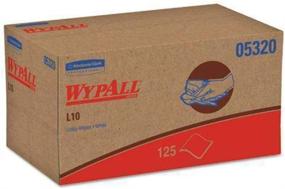 img 4 attached to WypAll 538868 L10 Paper Wipers - White, 125/Box (05320)