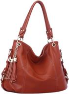 womens handbag shoulder leather tassel women's handbags & wallets logo