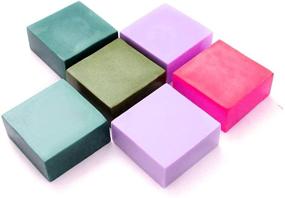 img 1 attached to 🧼 X-Haibei Mini 6-Cavity Basic Plain Square Soap Silicone Mold: Create Perfect Homemade Crafts, 2"x2"x1" Deep, 2oz per Cavity