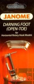 img 2 attached to 👣 Open-Toe Janome Darning Foot: Optimal for Horizontal Rotary Hook Models