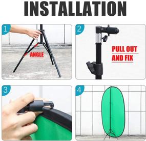 img 1 attached to AFHT 5X7Portable Backdrop Collapsible Chromakey