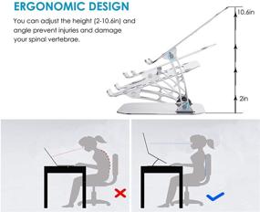 img 2 attached to Ergonomic Adjustable Portable Adjustment Compatible