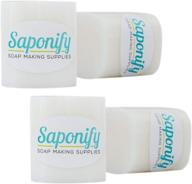 🧼 high-quality 4lb white melt and pour soap base - create gentle detergent-free glycerine soaps easily with saponify's professional grade base logo