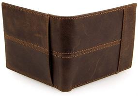 img 3 attached to 👜 Genuine Leather DRF Bifold Wallet: Classic and Practical