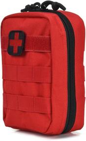 img 3 attached to Red Reebow Tactical First Aid Bag - Molle Medical EMT Pouch for Military Utility