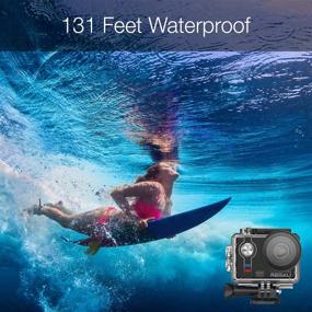 img 2 attached to 📸 REMALI CapturePro 4K/60fps 20MP Waterproof Action Camera Kit with Carrying Case + 3 Batteries, WiFi, 2-inch Touch Screen, 8X Zoom, Slow/Fast Motion, Remote/Voice Control, EIS, Distortion Correction