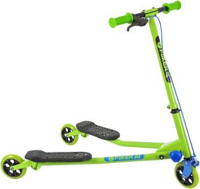 img 4 attached to 🛴 Yvolution Y Fliker A1 Swing Wiggle Scooter - 3-Wheel Drifting Scooter for Children Aged 5-8 Years