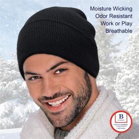 img 3 attached to 🧢 Blueberry Uniforms Merino Wool Beanie Hat - Stay Warm and Stylish with this Soft Winter and Activewear Watch Cap