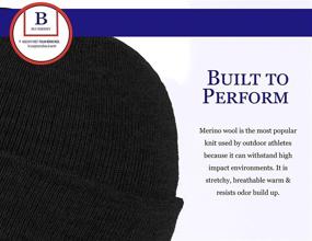 img 1 attached to 🧢 Blueberry Uniforms Merino Wool Beanie Hat - Stay Warm and Stylish with this Soft Winter and Activewear Watch Cap