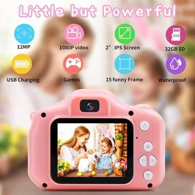 img 1 attached to 📸 YTETCN Kids Underwater Camera - 1080P HD Digital Video Waterproof Camare with 32GB Memory Card. Perfect Birthday Gift for Boys and Girls (Ages 3-12) - Video Recording, Delay Capture, and Playback